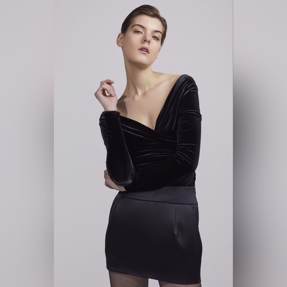 Sz 36 (4) NWT Alexandre Vauthier one shoulder bodysuit top
